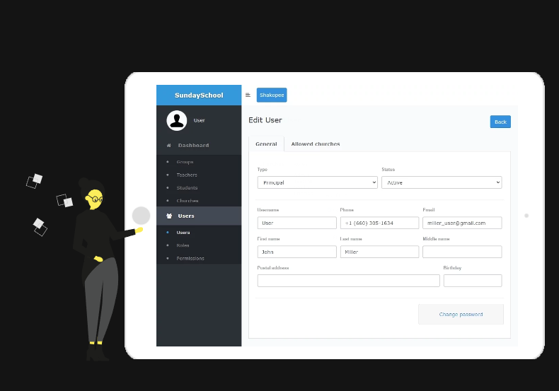 Web Application for Sunday School